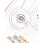 Preview: folia 32039 - Kumihimo Bracelets PASTELL RAINBOW, Bastelset für Armbänder, 16-teilig mit Garn, Knüpfscheiben und Perlen, inkl. Anleitung