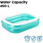 Preview: Bestway® 54005 - Planschbecken 201x150x51 cm türkis, eckig Family Pool
