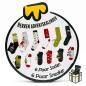 Preview: The GRINCH - HERREN Adventskalender 12 Paar Socken 42-46 ( 6 Paar Socken & 6 Paar Sneaker ) Style - SCHWARZ