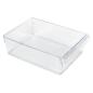 Preview: Rotho Loft 3er-Set Kühlschrankorganizer, Kunststoff (PP) BPA-frei, transparent S + M + L