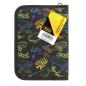 Preview: idena 2.2911 Schüler-Etui,28tlg.Federmappe mit Reißverschluss, Design SCHWARZ - SKATEBOARD