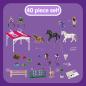 Preview: Schleich 42389 Reitschule mit Reiterinnen und Pferden, ab 5 Jahren, HORSE CLUB - Spielset, 40 Teile