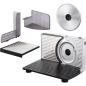 Preview: Unold 78866 ALLESSCHNEIDER Curve Silver, 100 W, 230 V, zusammenklappbar, Edelstahlmesser, Silber/Schwarz, Edelstahl