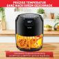 Preview: Tefal EY4018 Easy Fry Precision XL Heißluftfritteuse - 1500 Watt, 4,2 Liter, digitales Display, Schwarz 