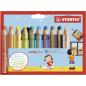 Preview: STABILO woody 3 in 1 - Buntstifte 10er Pack mit Spitzer 