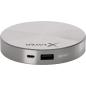 Preview: XLayer Powerbank PLUS Fashion 6.000mAh, Externer Akku für Smartphone und Tablet - Farbe GRAU