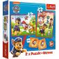 Preview: Trefl 93337 - 2 in 1 Puzzles + Memo PAW PATROL