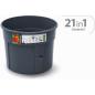 Preview: Prosperplast Anzuchttopf für Tomaten mit Rankhilfe - wetterfest & UV-beständig | ideal für Garten & Terrasse (29,5 cm)
