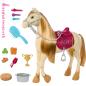 Preview: Mattel HXJ42 - Barbie bewegliches Pferd -  Pferdeabenteuer - Tanz und Show Pferd - mit Zubehör