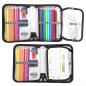 Preview: idena 2.2911 Schüler-Etui,28tlg.Federmappe mit Reißverschluss, Design SCHWARZ - SKATEBOARD