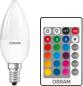 Preview: Osram LED Star+ Classic B RGBW Lampe, Kerzenform E14 Sockel, dimmbarkeit  Farbsteuerung per Fernbedienung