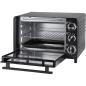 Preview: UNOLD 68875 OFEN Allround, 1.200 W, 18 L Volumen, 4 Edelstahl-Heizelemente, mit doppelverglaster Tür, 1200, Metall, 18 liters, Schwarz