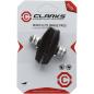 Preview: Clarks Bremsen Road Bremsbeläge Integraler Block W-Winkelverstellung für Shimano, grau