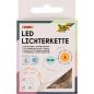 Preview: folia 986 - 2x Micro-LED Lichterkette mit je 20 LEDs in Warmweiß, ca. 2,20 m lange LED Beleuchtung aus Silberdraht, inkl. 4 Batterien