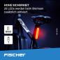 Preview: Fischer Fahrrad Beleuchtungs-Set 80/40/20 Lux, Akku-Leuchtenset Stop, Front- und Rückleuchte, mit Akku und USB-Ladefunktion