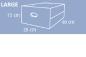Preview: QBOX Wave Schubladenbox 1 Schub Weiss Gr. L  ( 28 x 40 x 15 cm ) 