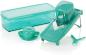 Preview: Genius Speed Slicer Medium | 6 Teile | Obst-& Gemüseschneider | Edelstahl, Türkis 