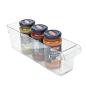 Preview: Rotho Loft 3er-Set Kühlschrankorganizer, Kunststoff (PP) BPA-frei, transparent S + M + L