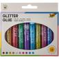 Preview: folia 574 - Glitter Glue, Klebestifte mit Glitzer, 10 Stifte sortiert in 10 Farben