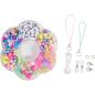 Preview: folia 32029 Phone Charms Set RAINBOW SMILE, Perlen Set mit Aufbewahrungsbox, 349-teilig