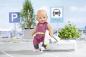 Preview: Zapf Creation 830215 BABY born City Deluxe Scooter Combo 43 cm - Puppenkleidung Set bestehend aus rotem Overall, silber Glitzer-Jacke und Stiefeln