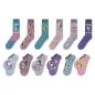 Preview: PEANUTS - DAMEN Adventskalender 12 Paar Socken 35-41 ( 6 Paar Socken & 6 Paar Sneaker ) Style - WEISS