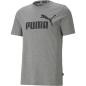 Preview: PUMA Herren T-Shirt Essentials Tee – Rundhals-Kragen Logo Heather GRAU - XL