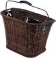 Preview: Prophete Fahrradkorb City Rattan-Optik, inkl. E-BIKE Halter, 34x26x25cm