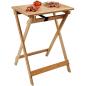 Preview: KESPER BBQ- & Beistelltisch, zusammenklappbar, 60 x 45 cm, H: 79 cm Braun