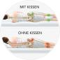 Preview: MAXXMEE Seitenschläfer-Kissen Kissen aus Memory-Schaum Mit kühlender Gel-Schicht und hoher Atmungsaktivität Mit abnehmbarem Bezug