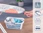 Preview: Leifheit Bügeltischbezug Cotton Comfort Universal, für Bügelflächen bis max. 140 x 45 cm, mit extra dicker Polsterung, elastischem Gummizug
