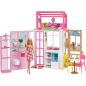 Preview: Mattel HHY40 Barbie-Puppenhaus mit 4 Spielbereichen, komplett eingerichtet mit Barbie-Accessoires & Möbeln, 360° drehbar, klappbar, ohne Barbie-Puppe