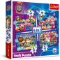 Preview: Trefl 34621 -  4 in 1  Puzzle MIGHTY MOVIE von PAW Patrol, von 35 bis 70 Teilen, 4 Sets