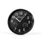 Preview: Miraval WANDUHR (Ø 25 cm) mit Thermometer & Hygrometer - SCHWARZ