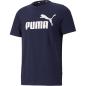 Preview: PUMA Herren T-Shirt Essentials Tee – Rundhals-Kragen Logo Peacoat NAVY - S