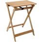 Preview: KESPER BBQ- & Beistelltisch, zusammenklappbar, 60 x 45 cm, H: 79 cm Braun