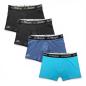 Preview: KAPPA 4er Pack Herren Boxershort (18-3949) Black-Blue-Turquoise Gr. L