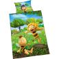 Preview: Herding BIENE MAJA Bettwäsche-Set, Wendemotiv, Bettbezug 100 x 135 cm, Kopfkissenbezug 40 x 60 cm, Baumwolle/Renforcé
