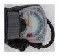 Preview: Fischer Luftpumpe Standpumpe Fahrradpumpe Fupumpe mit Manometer inkl. Adapter 