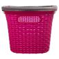 Preview: Rival Einkaufskorb Rattan 18 Liter mit Henkel - BEERE-ROSA