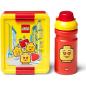 Preview: LEGO® Lunch-Set Classic Panier-Repas ICONIC GIRL -Trinkflasche + Brotdose  - Rot / Gelb