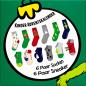 Preview: The GRINCH - KINDER Adventskalender 12 Paar Socken 29-34 ( 6 Paar Socken & 6 Paar Sneaker ) Style - GRÜN - VERPACKUNGSSCHADEN