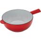 Preview: ZWILLING - Fondue-Set 20 cm, rund, Kirsch-Rot, Gusseisen