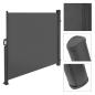 Preview: AMBIANCE Terrassenwindschutz 3 x 1,4 m - Aluminium-Gehäuse, anthrazit