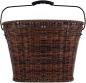 Preview: Prophete Fahrradkorb City Rattan-Optik, inkl. E-BIKE Halter, 34x26x25cm
