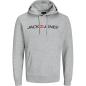 Preview: JACK & JONES Male Kapuzenpullover Logo Kapuzenpullover GRAU - L