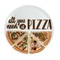 Preview: CreaTable Pizzateller ALL YOU NEED Porzellan ø 33 cm