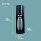 Preview: SodaStream Wassersprudler TERRA Vorteilspack mit CO2-Zylinder, 2x 1L spülmaschinenfeste Kunststoff-Flasche und 1x 0,5L spülmaschinenfeste Kunststoff-Flasche, Höhe 44cm, Schwarz
