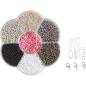 Preview: folia 12909 - Rocailles Perlen Set, SILBER, ideal, um eigenen Schmuck zu gestalten und herzustellen