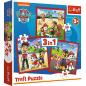 Preview: Trefl 34867 PAW Patrol Fröhliche Welpen-3in1 Elementen-Puzzles 20 bis 50 
